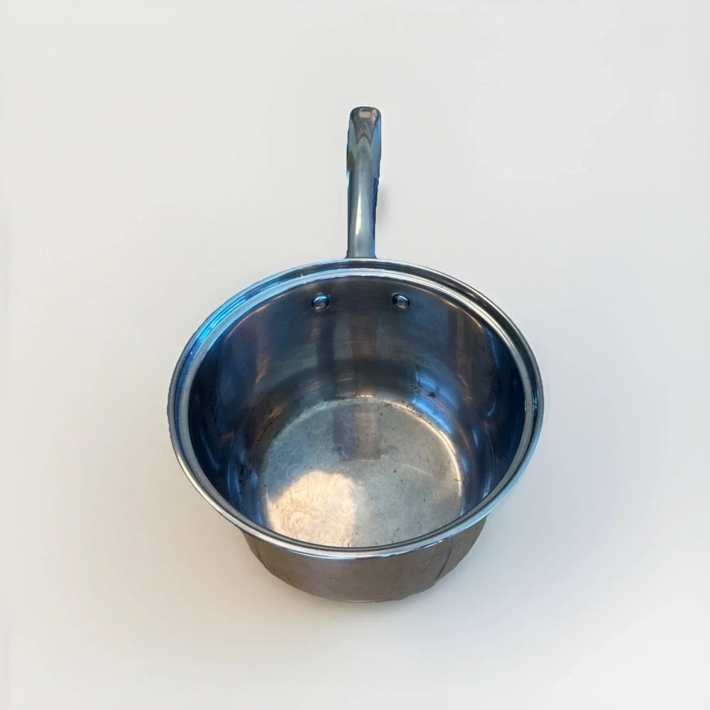 TRAMONTINA 3 QUART  Sauce Pan Glass Lid‎ Tri-Clad 18/10 Stainless Steel *read